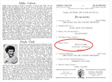 Inner pages of programme