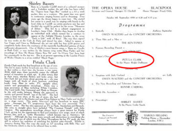 Inner pages of programme